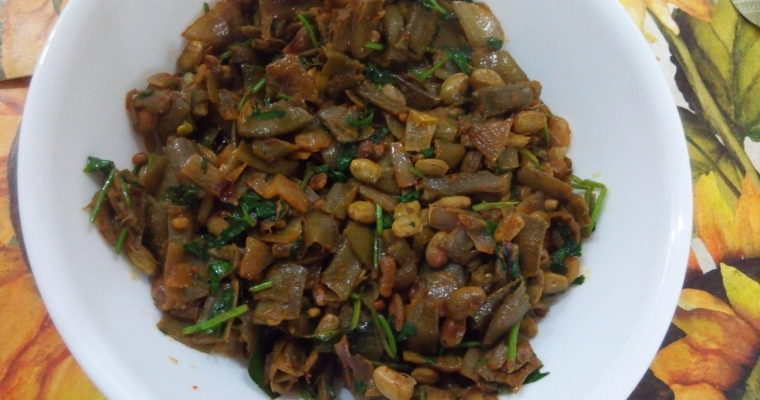 Chikudukaya Fry with Papulapodi