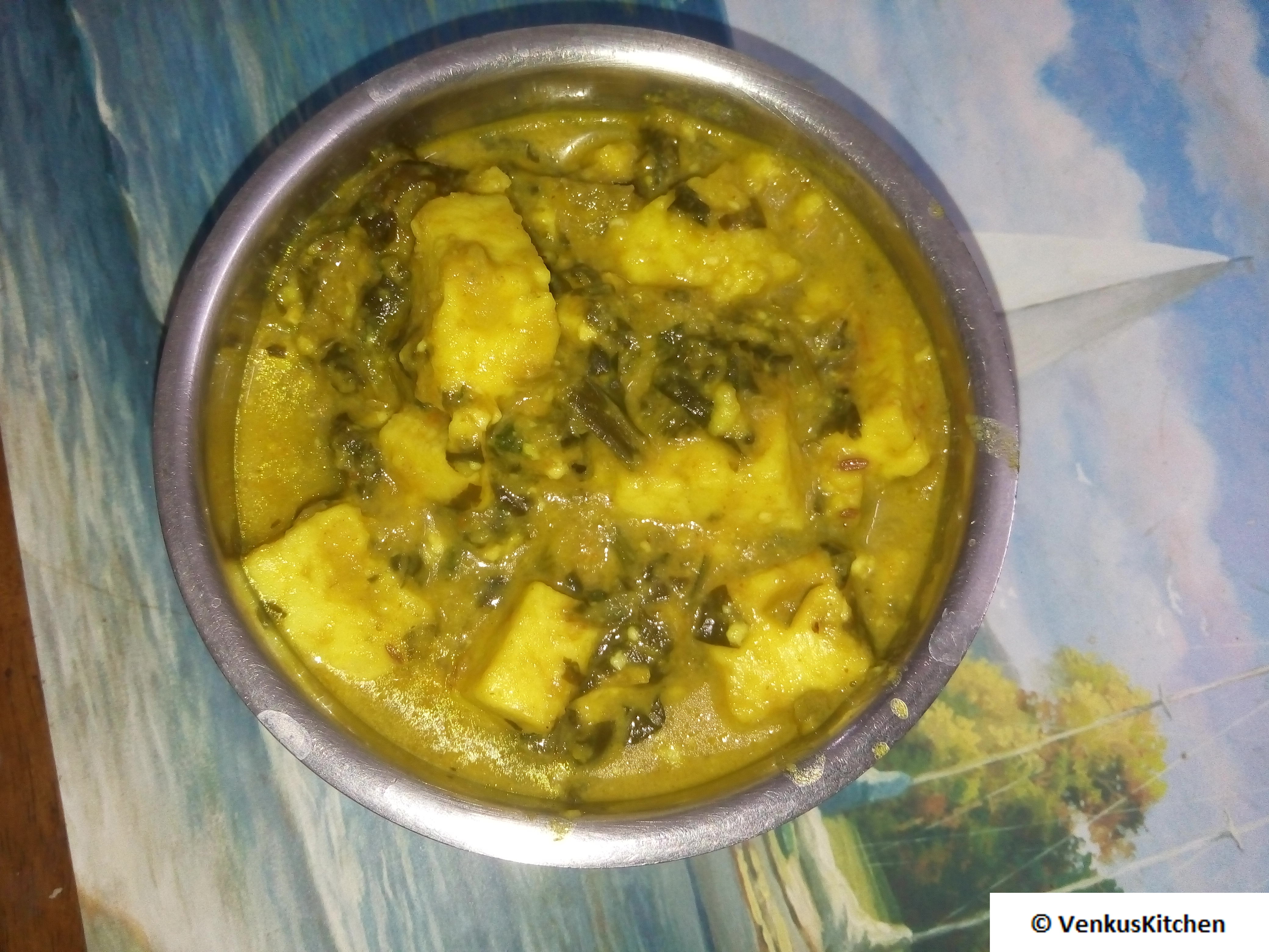 Dahi Palak Paneer