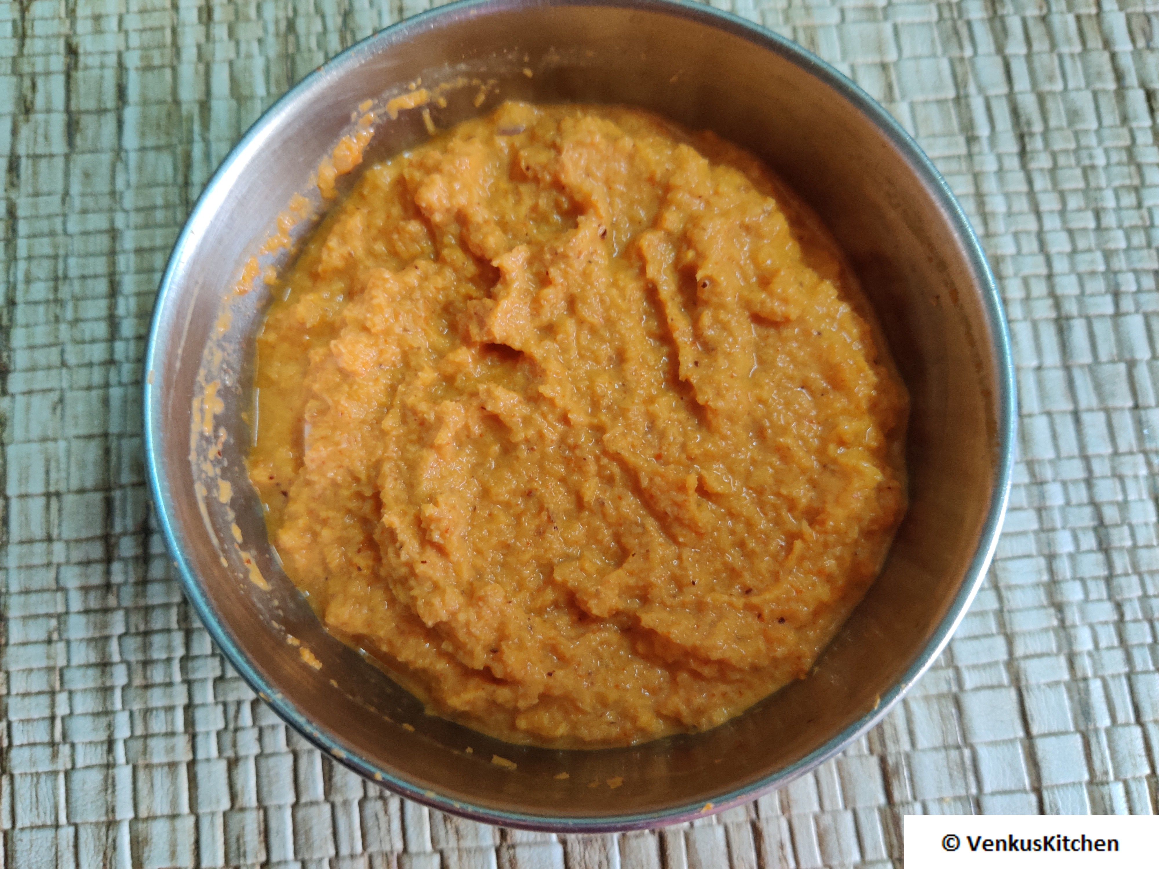 Yerra Karam chutney ( Dosa chutney )