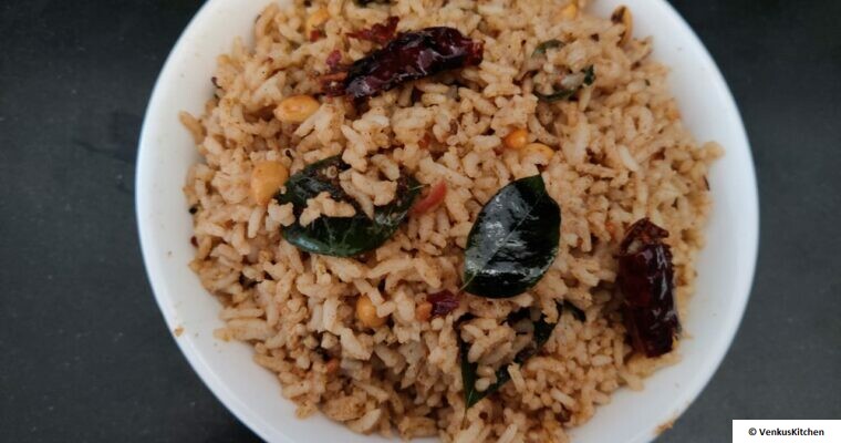 Pulihora (Tamarind rice)