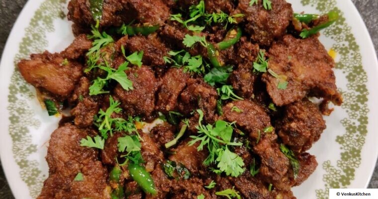 Mutton Fry Simple Method